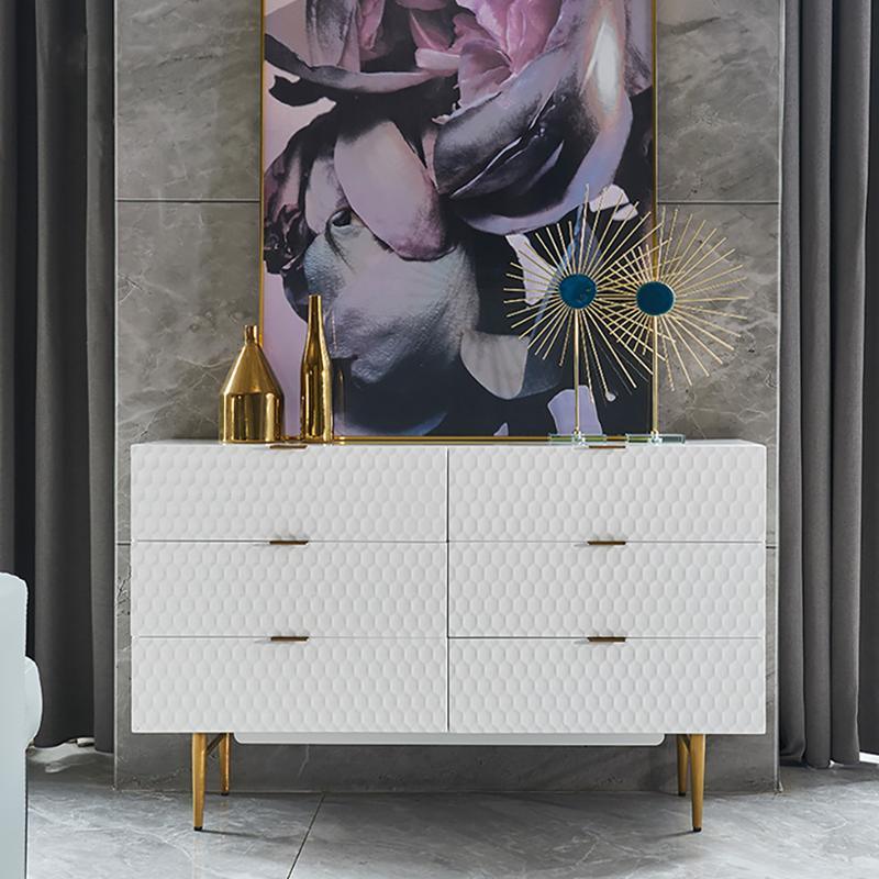 Rutland Sideboard, Gold & White | Weilai Concept