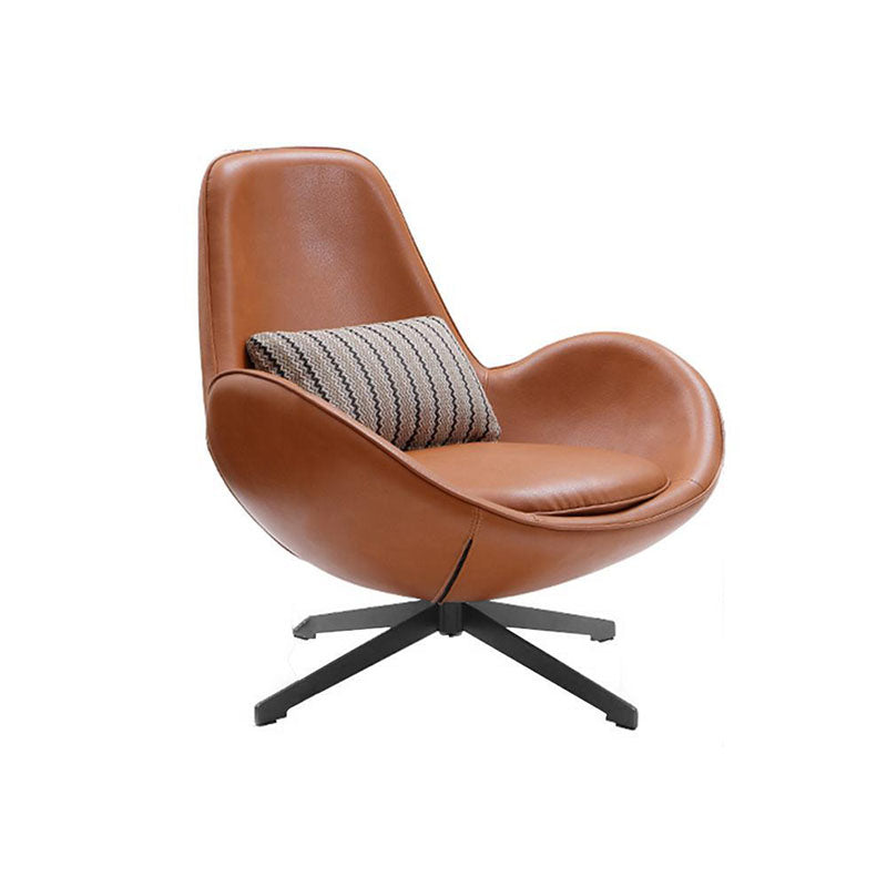 Snail Armchair, Brown Leather | Weilai Concept