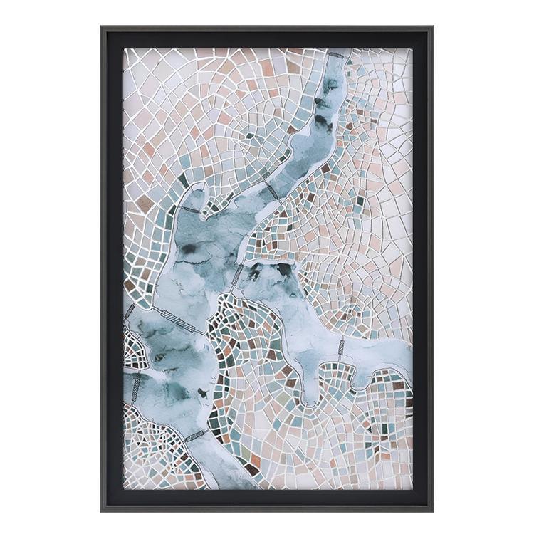 Thames Framed Wall Art Print 66*96cm | Weilai Concept