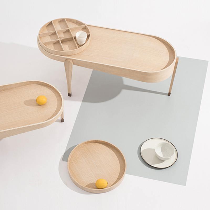 Timblin Nesting Coffee Table Set, Ash | Weilai Concept